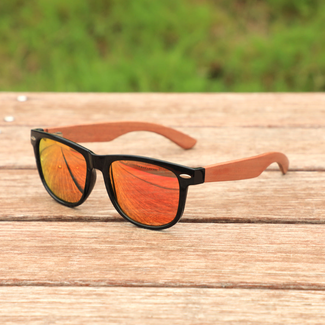 Sunset Magnolias Handmade wooden sunglasses