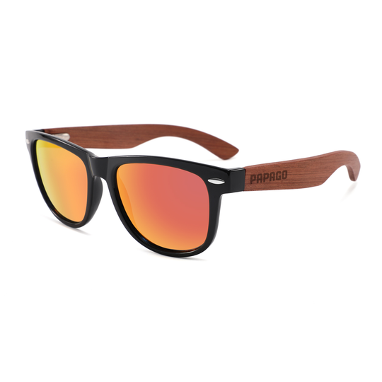 Sunset Magnolias Handmade wooden sunglasses