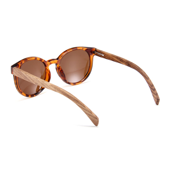 Tortoise Lidos Handmade wooden sunglasses