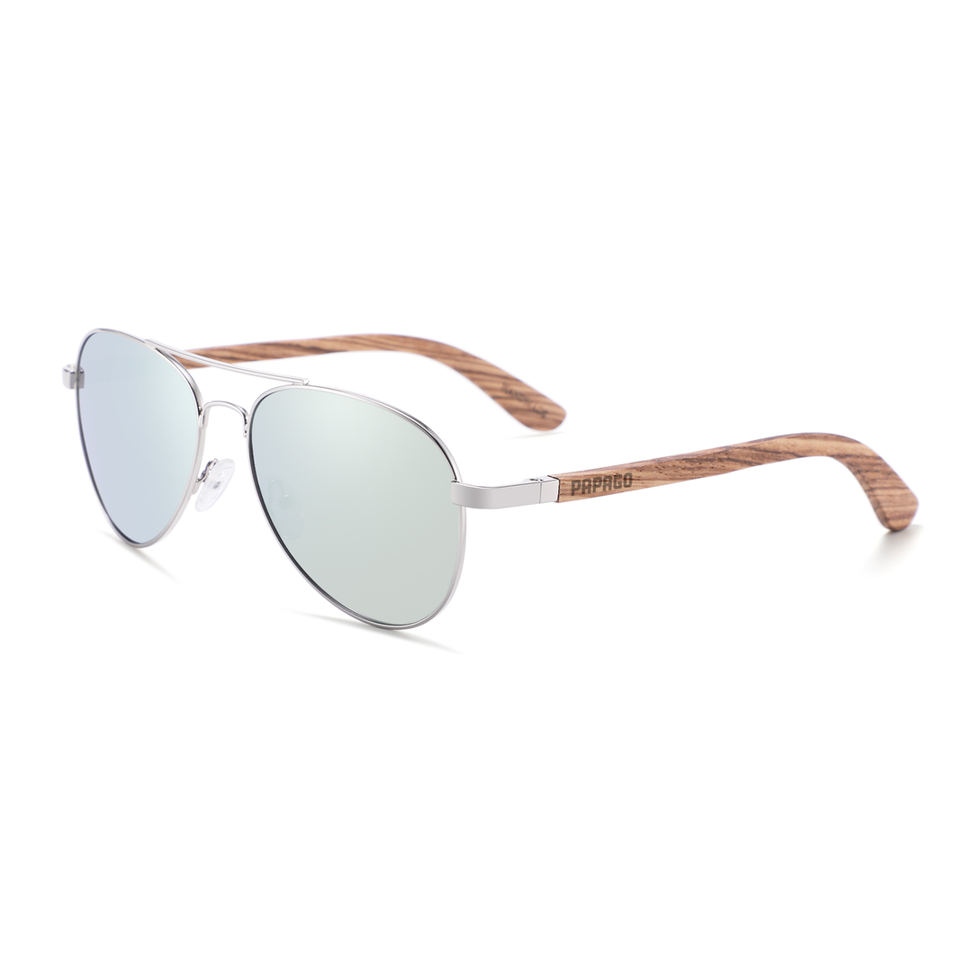 Seafoam Palomas Handmade wooden sunglasses