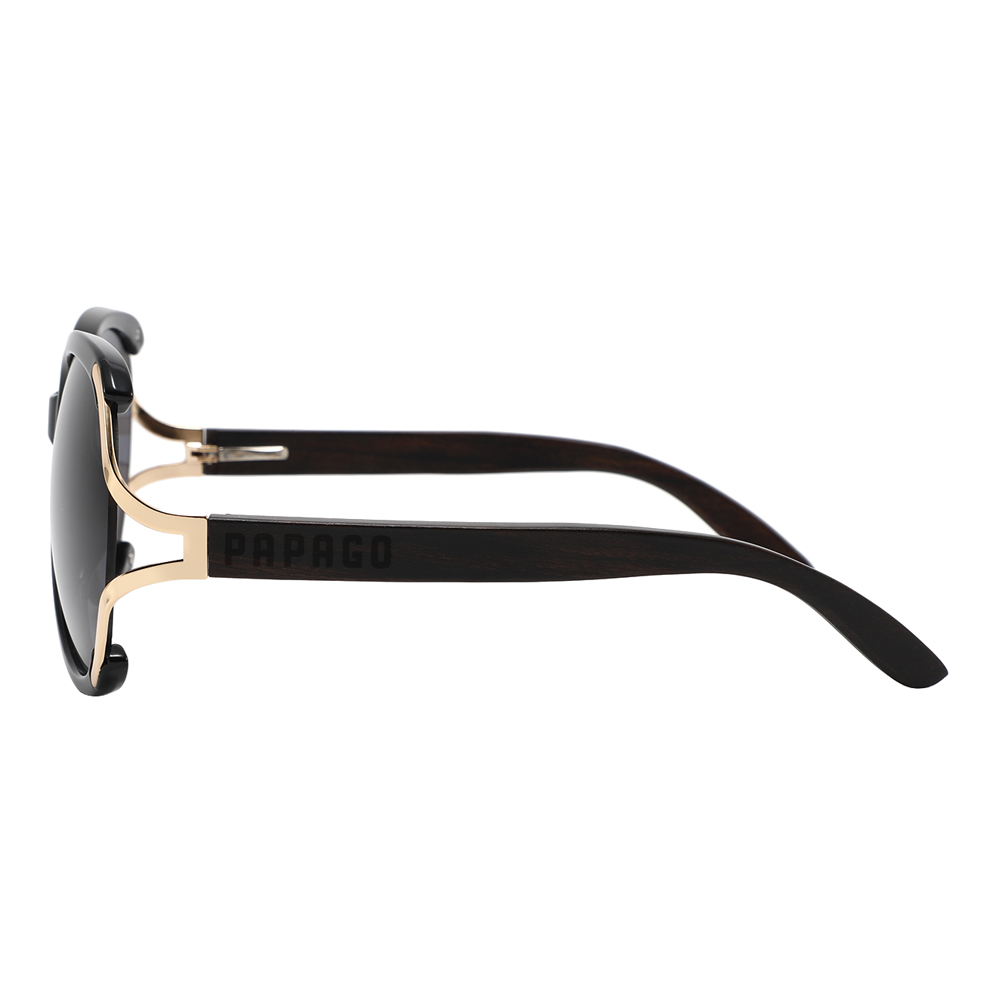 Obsidian Halos Handmade wooden sunglasses