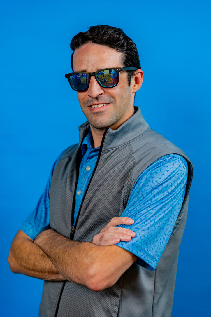 32 Balboas Handmade premium wooden sunglasses with blue lenses