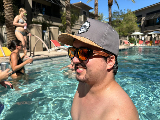 Sunset Magnolias Handmade wooden sunglasses