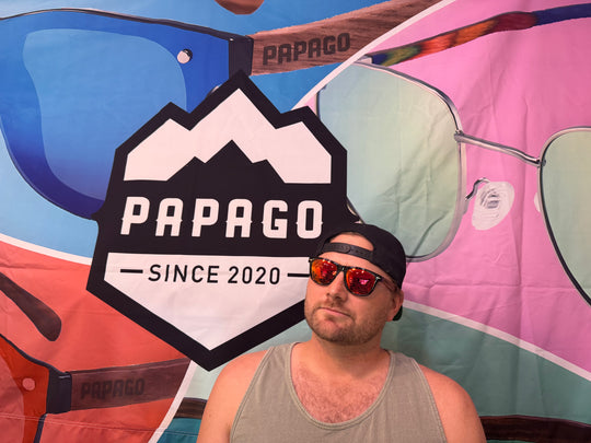 Sunset Magnolias Handmade wooden sunglasses