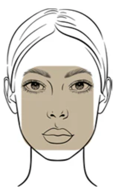 rectangle face person