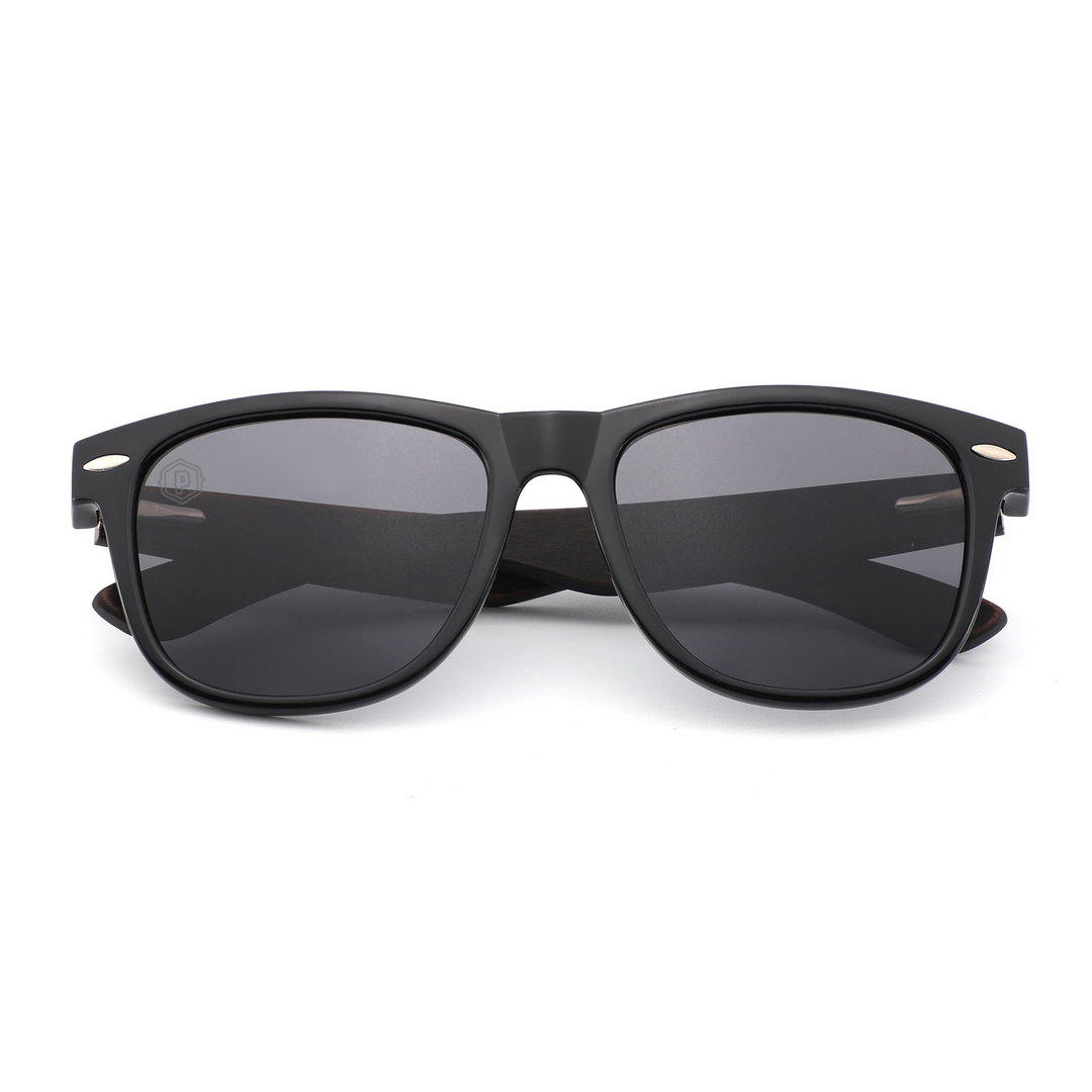 Ebony Wood Magnolias Handmade wooden sunglasses