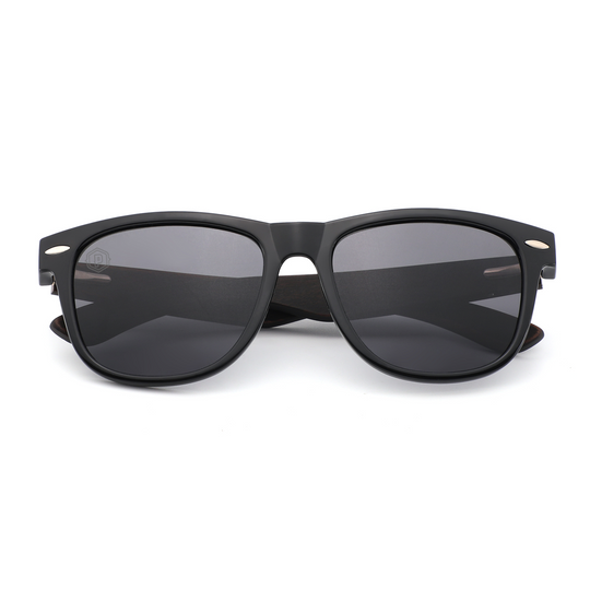 Ebony Wood Magnolias Handmade wooden sunglasses