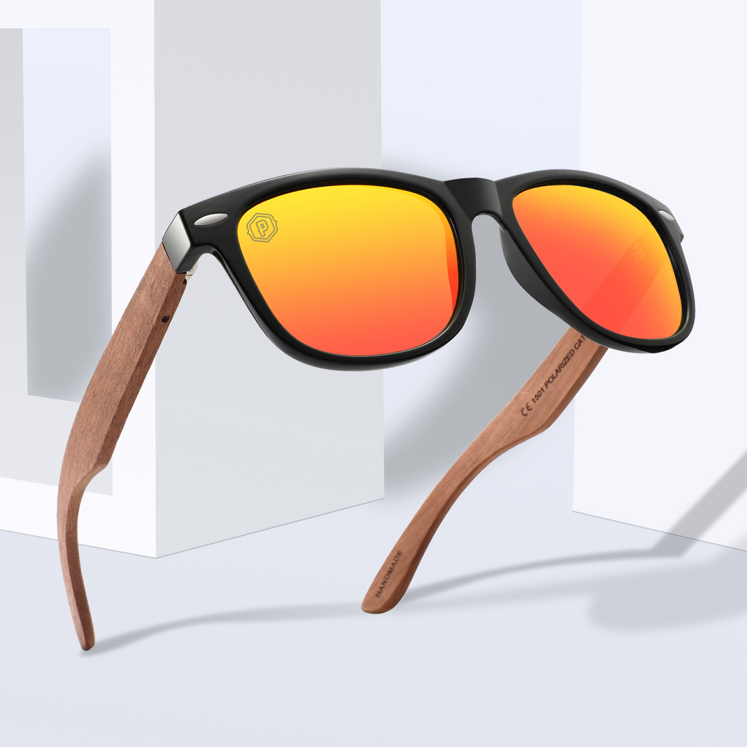 Sunset Magnolias Handmade wooden sunglasses