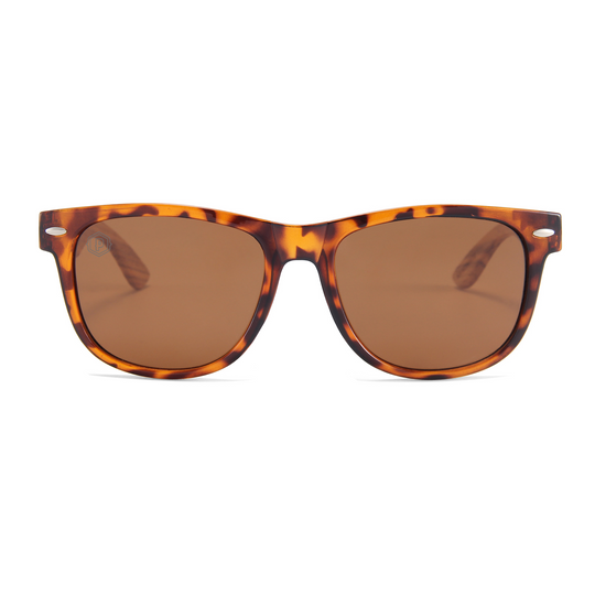 Orange Tortoise Magnolias Handmade wooden sunglasses