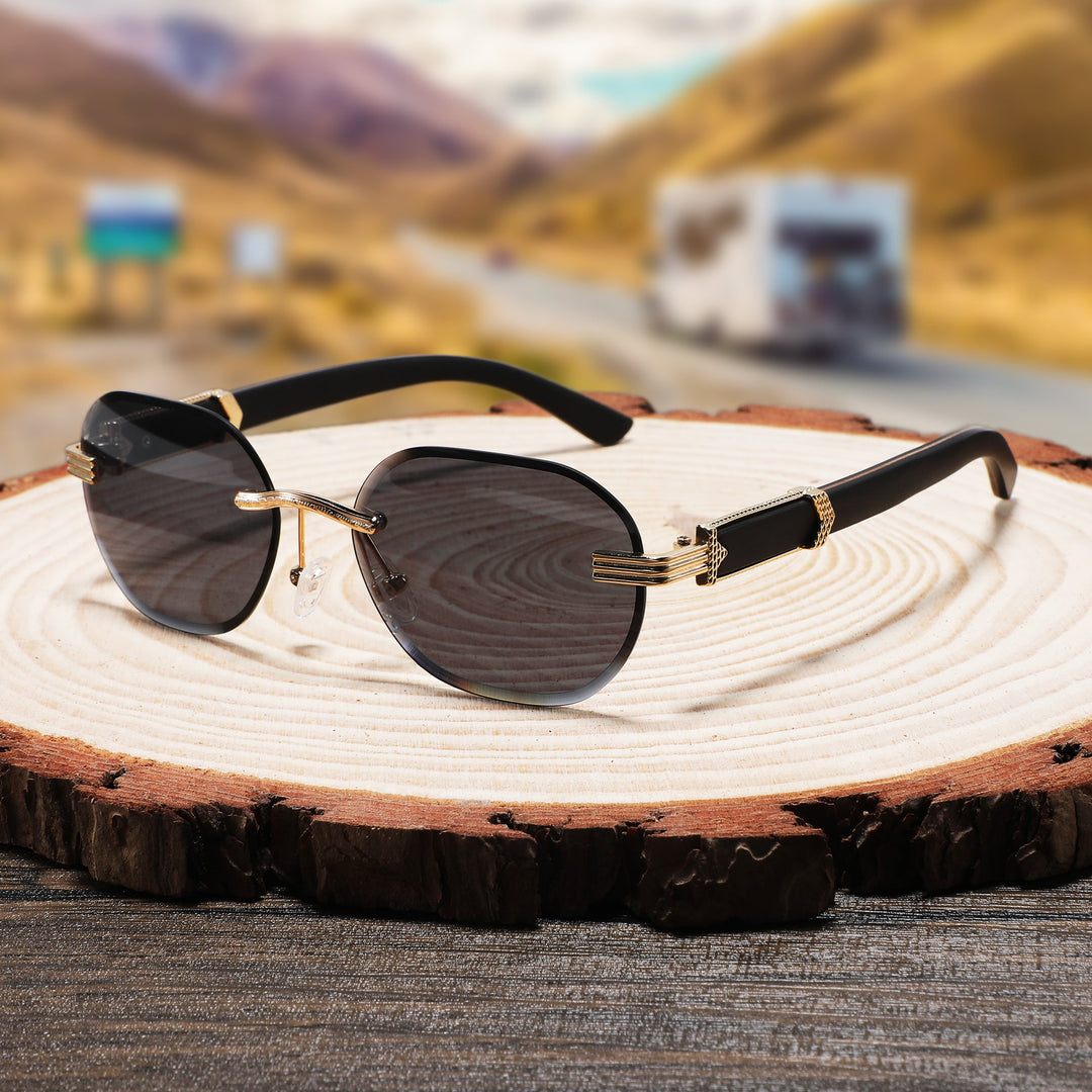 Midnight Agassiz Handmade wooden sunglasses