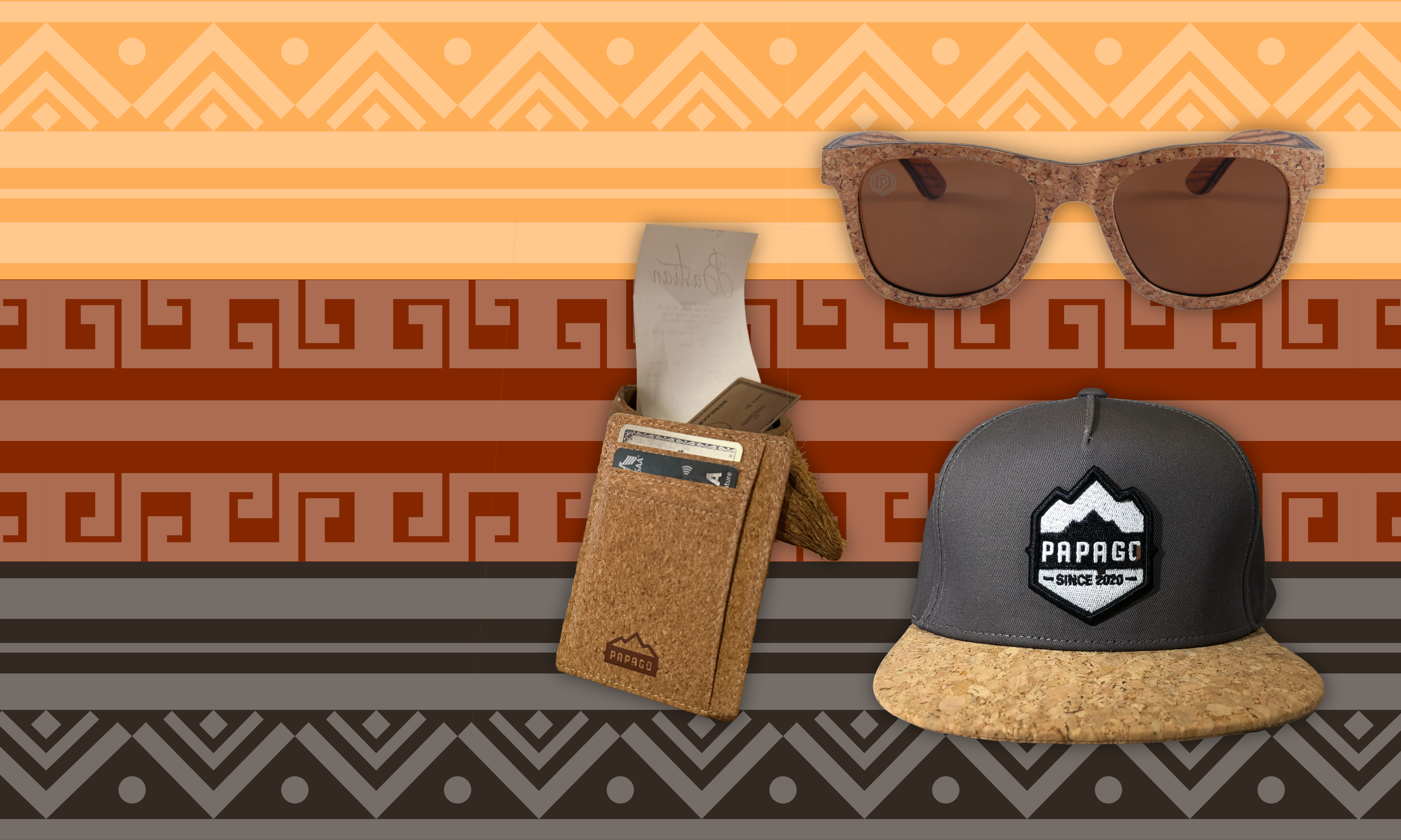 cork wood sunglasses and cork wood wallet and cork wood hat is environmentally friendly