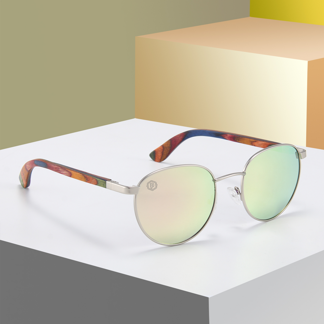 Peacock Onofres Handmade wooden sunglasses